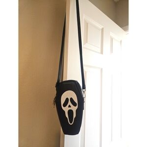 Black and White Ghost Face Crossbody Bag